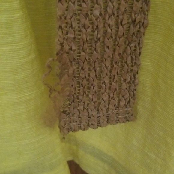 Nine West Yellow Fit and Flare Scoop Neck Dress - Picture 10 of 10